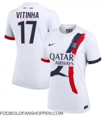 Paris Saint-Germain Vitinha #17 Udebanetrøje Dame 2024-25 Kortærmet